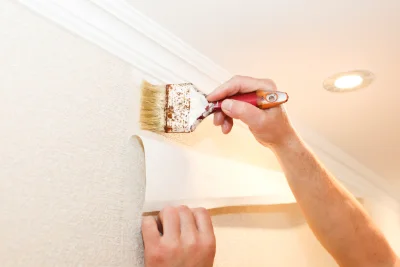 Pose de papier peint à Stonne — revêtements muraux et toiles de verre